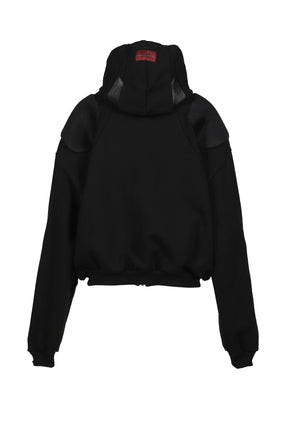 PADDED HOODIE / BLK