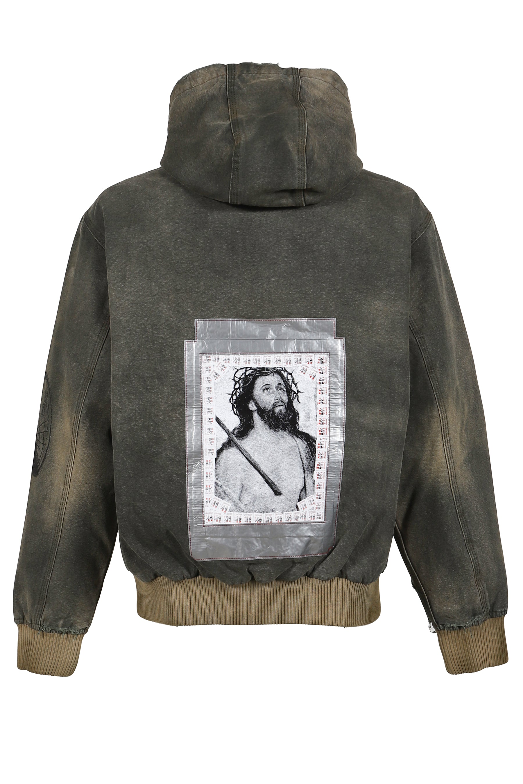 ENFANTS RICHES DÉPRIMÉS WAR STARTED HOODED WORK JACKET / CRUST OLV