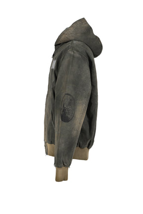 ENFANTS RICHES DÉPRIMÉS WAR STARTED HOODED WORK JACKET / CRUST OLV