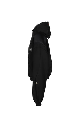 PADDED HOODIE / BLK