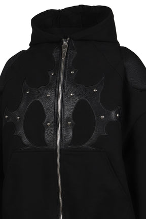 PADDED HOODIE / BLK