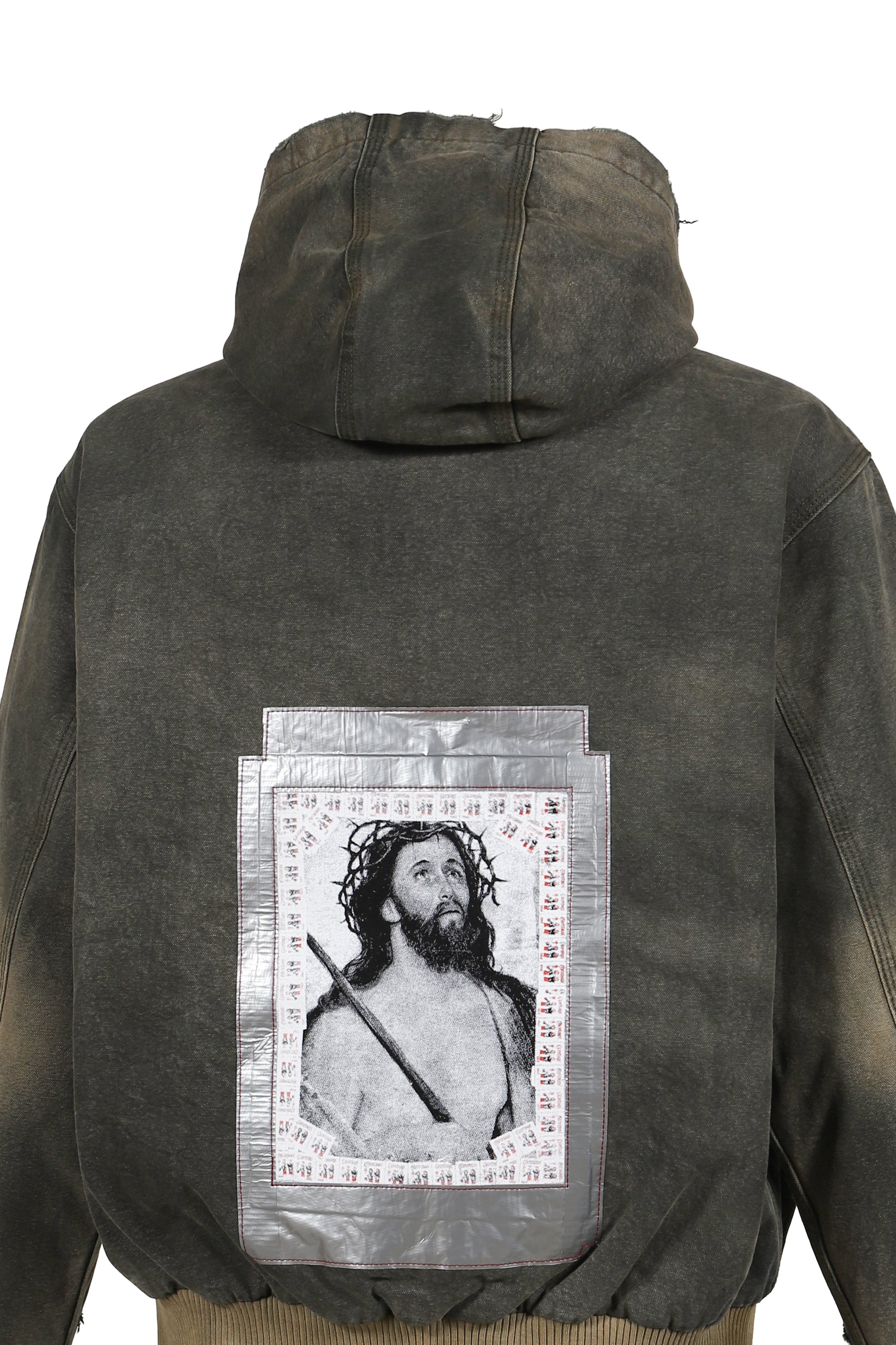 ENFANTS RICHES DÉPRIMÉS WAR STARTED HOODED WORK JACKET / CRUST OLV