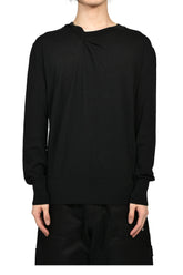 CREWNECK WOOL JUMPER / BLK