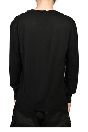 CREWNECK WOOL JUMPER / BLK