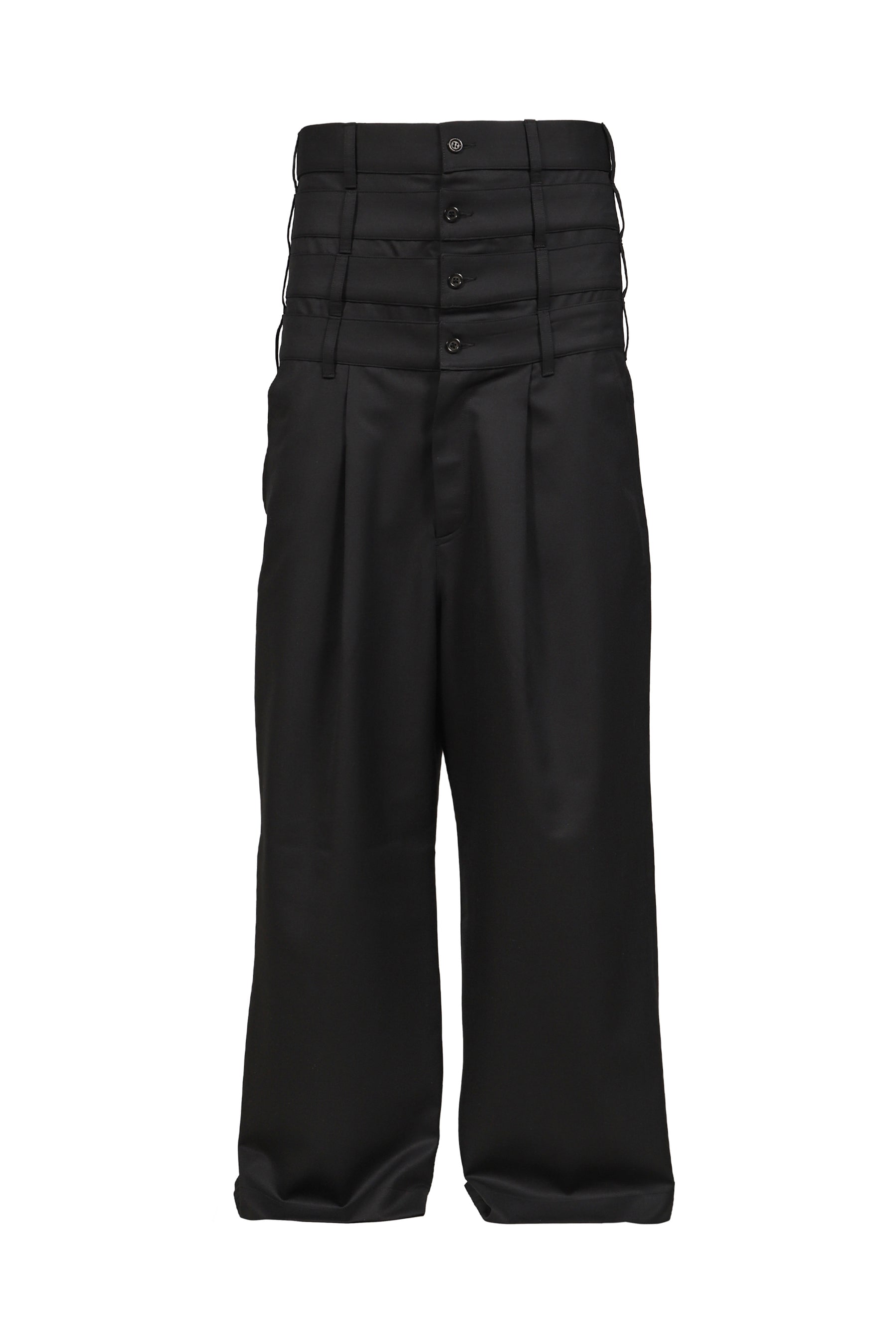 4 WAIST TAILORED TROUSERS / BLK