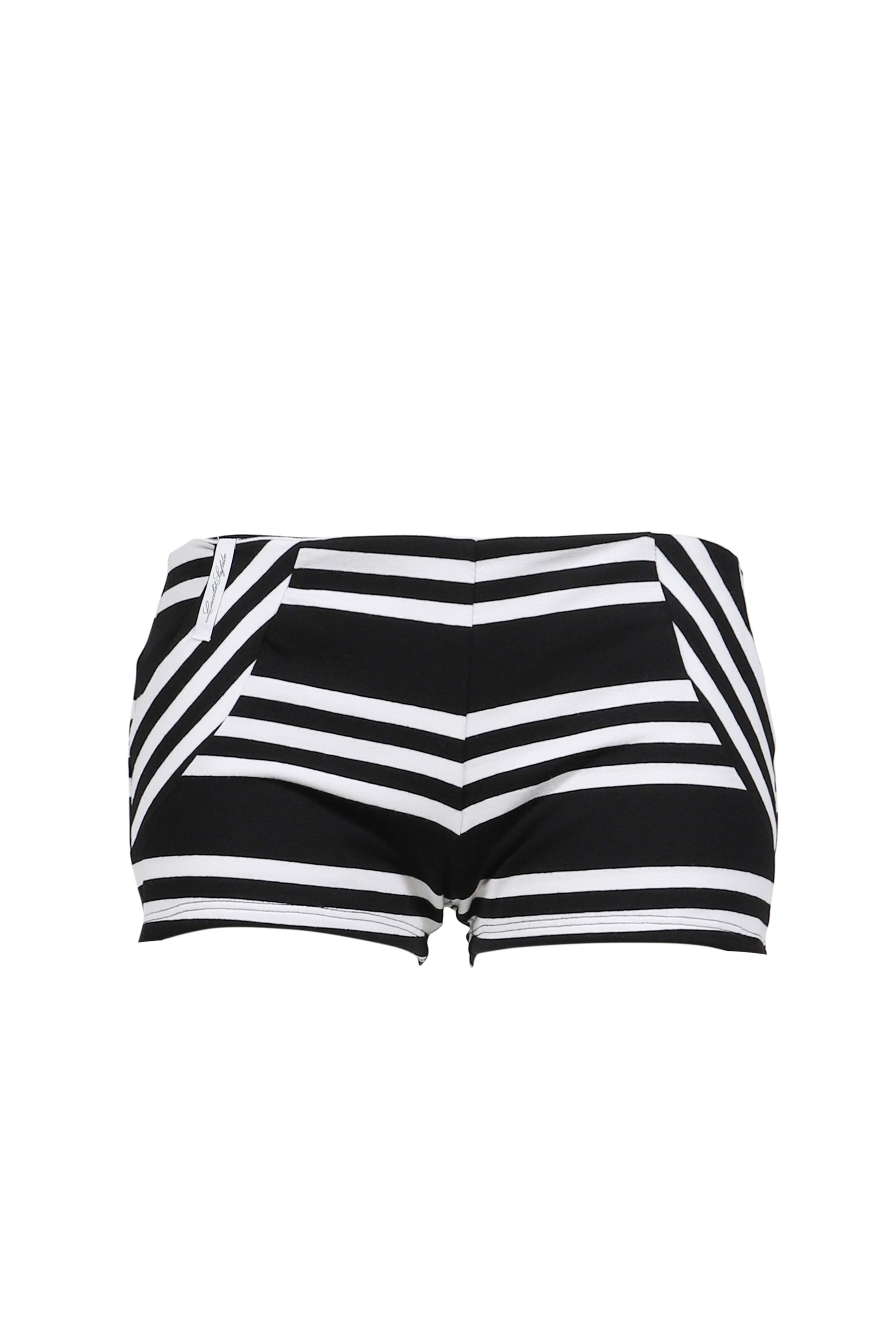 CLEO SHORTS / BLK STRIPES
