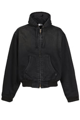 DENIM WORKWEAR BOMBER JACKET / BLK