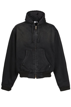 DENIM WORKWEAR BOMBER JACKET / BLK
