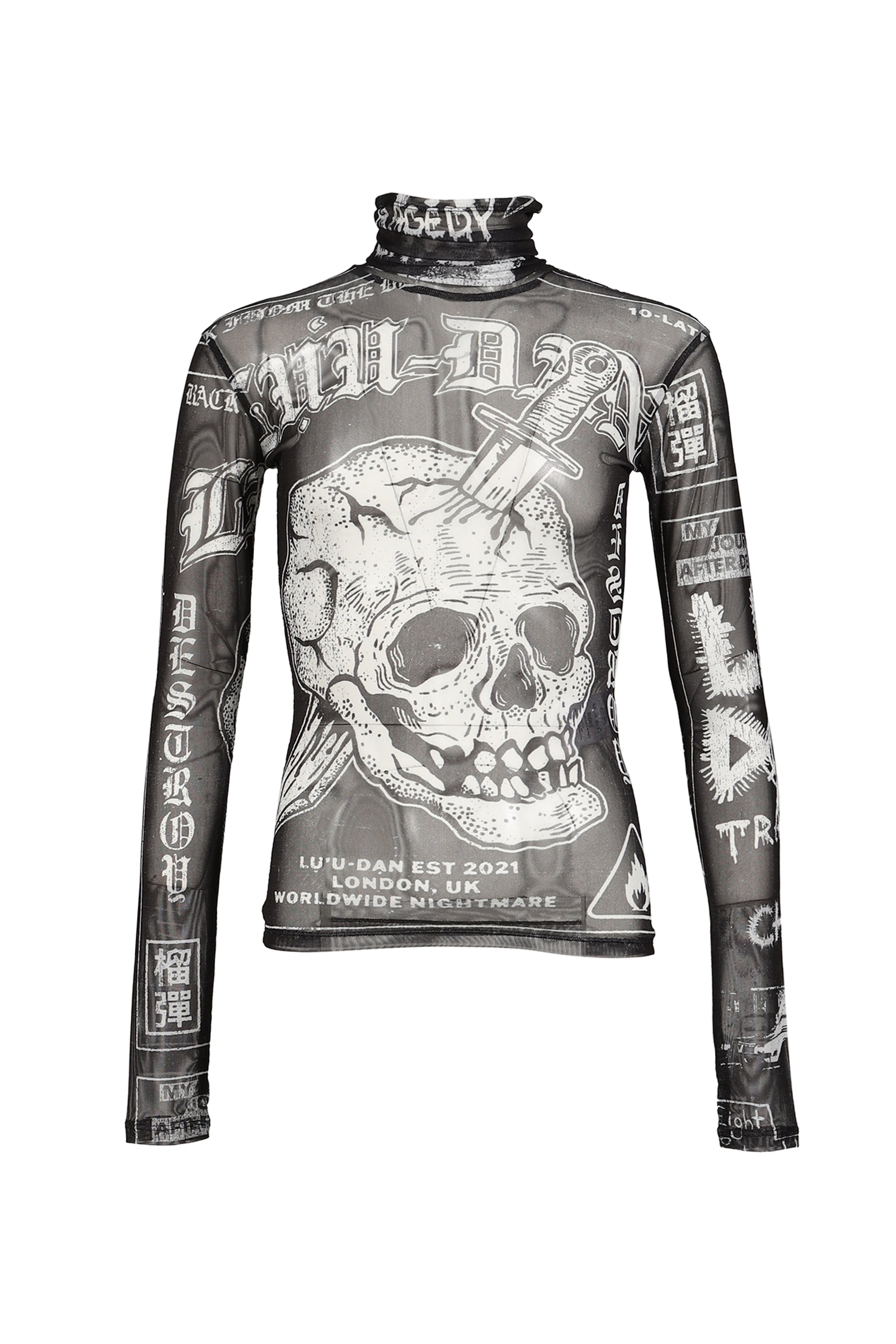 MASKED MESH TOP / PUNK FLYER