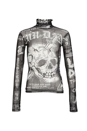 MASKED MESH TOP / PUNK FLYER
