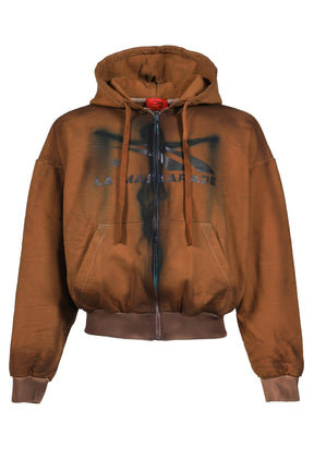 DIRTY ZIP UP HOODIE (EXCLUSIVE) / BEI