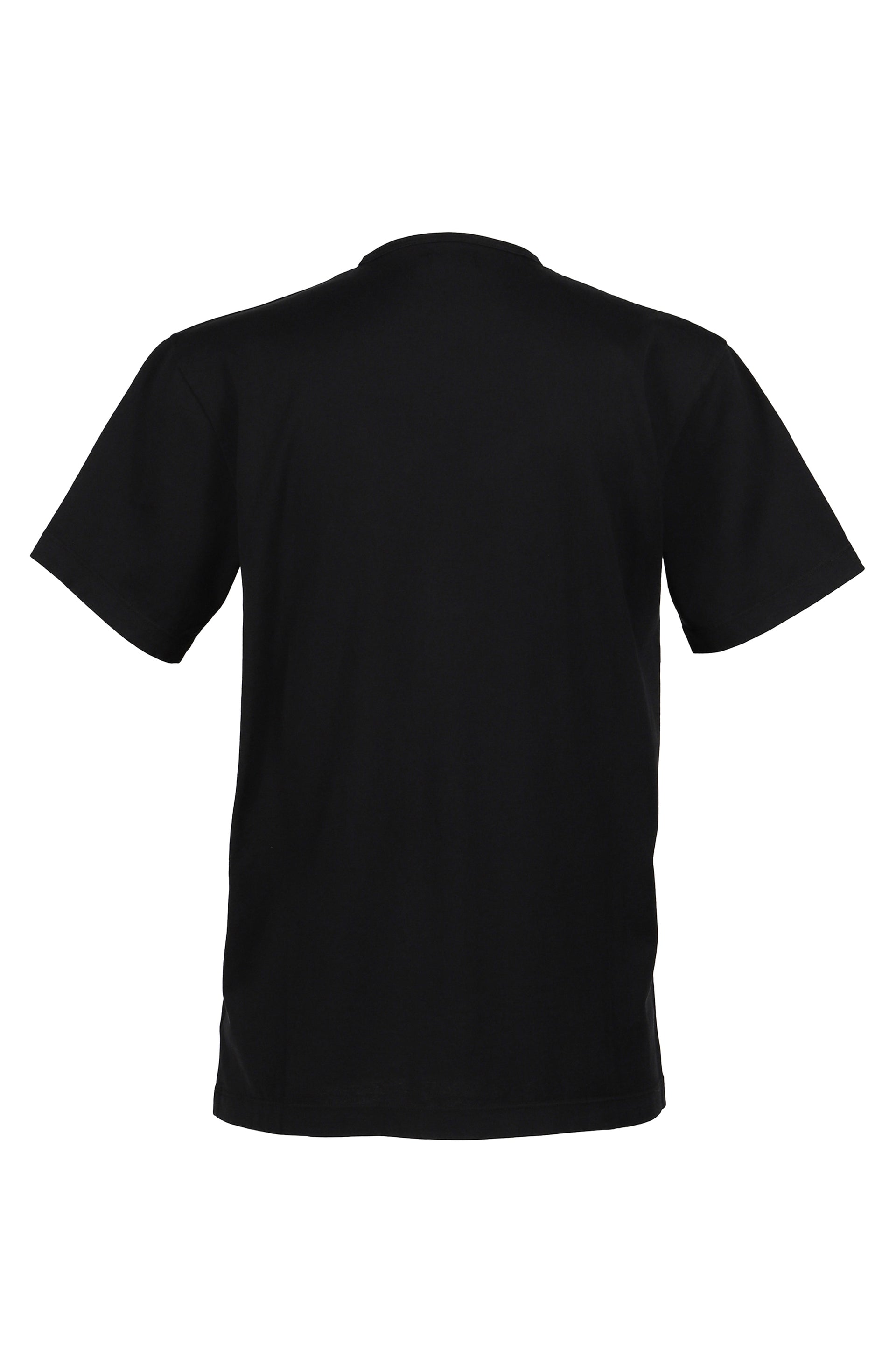 FLOCKED PUP SS TEE / BLK