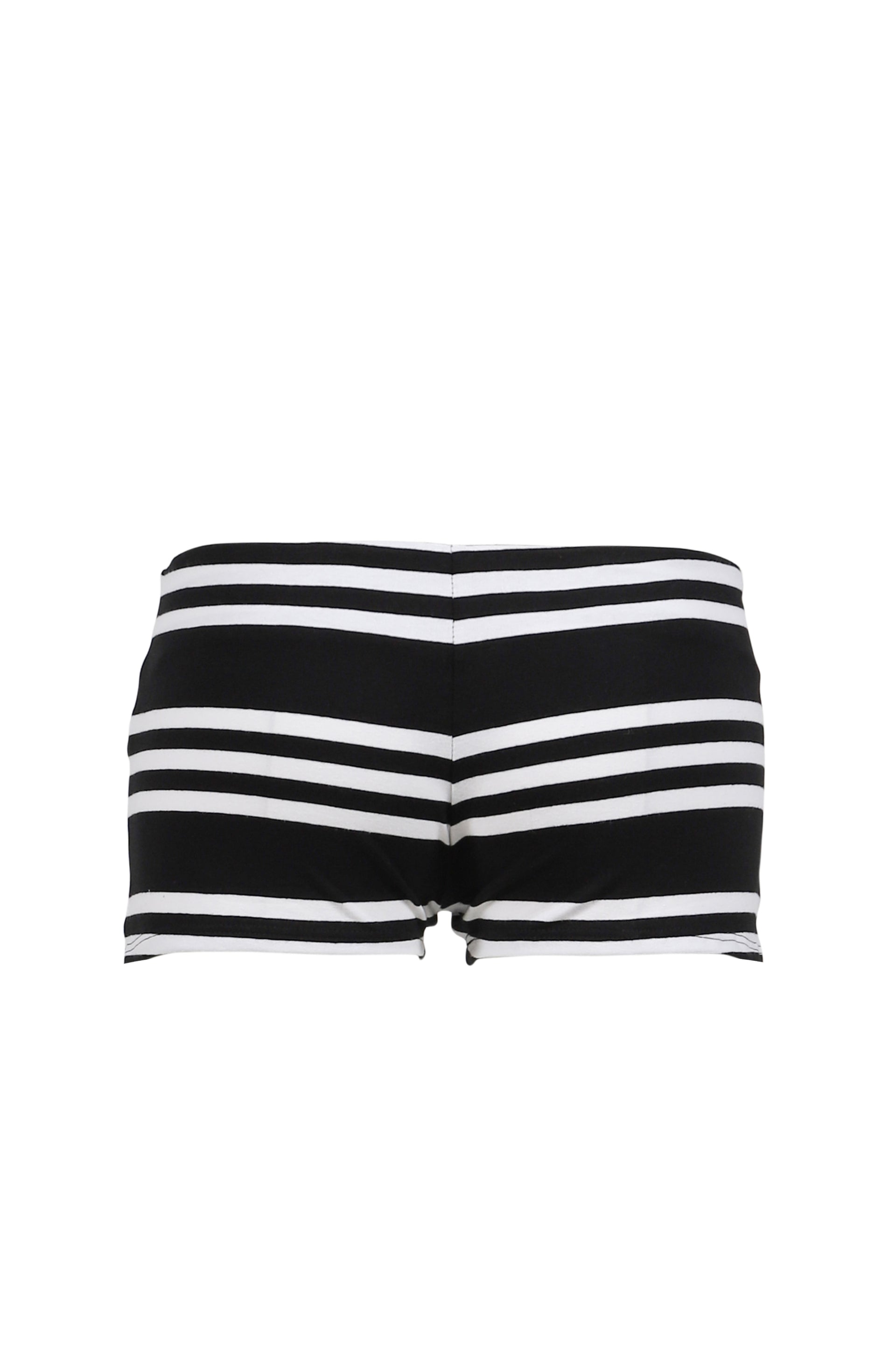 CLEO SHORTS / BLK STRIPES
