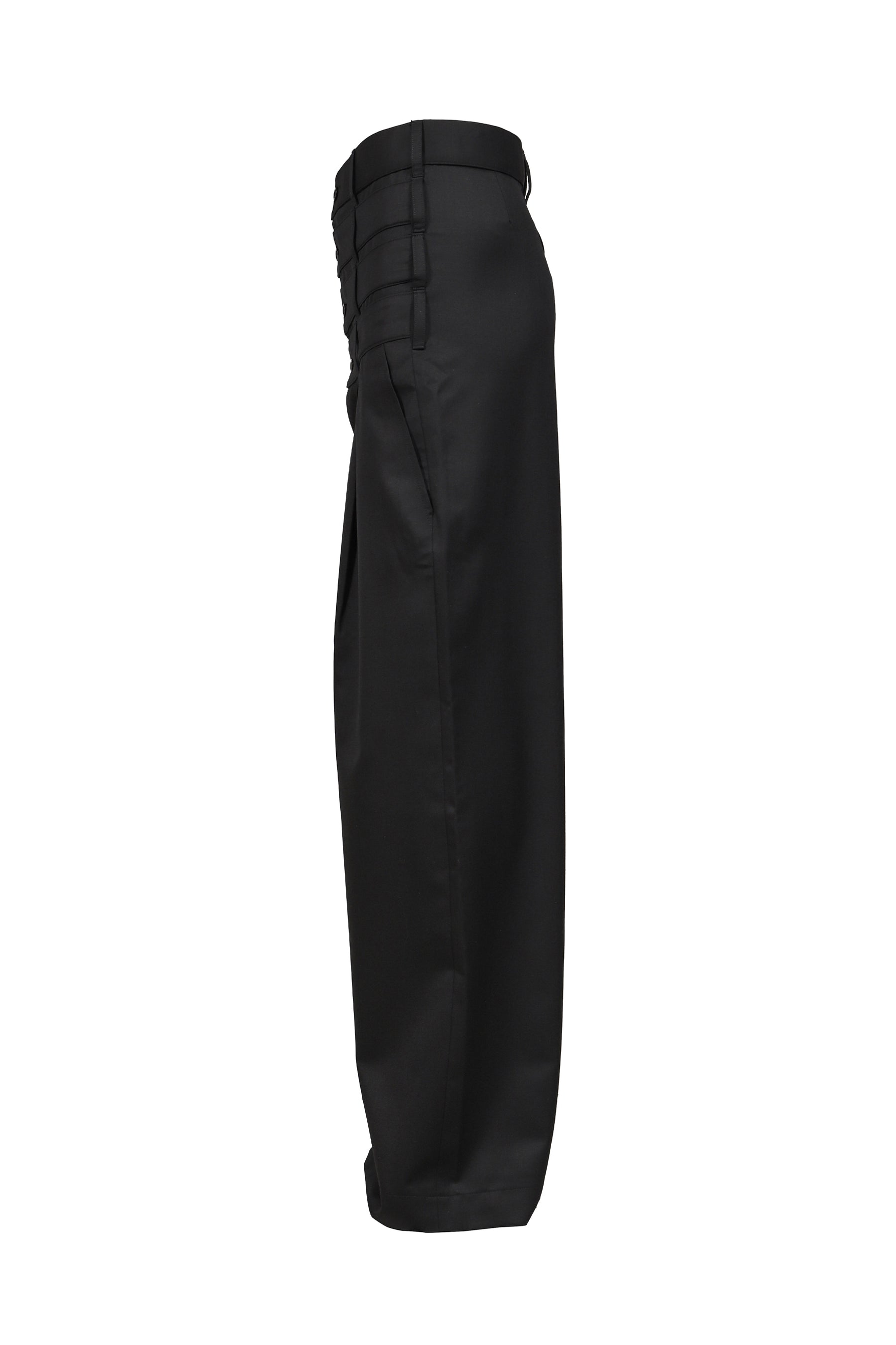 4 WAIST TAILORED TROUSERS / BLK
