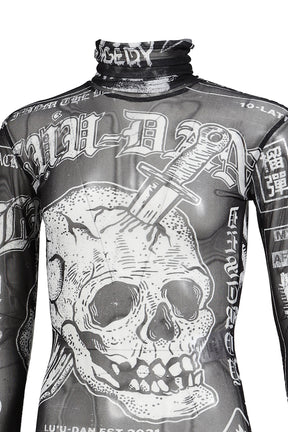 MASKED MESH TOP / PUNK FLYER