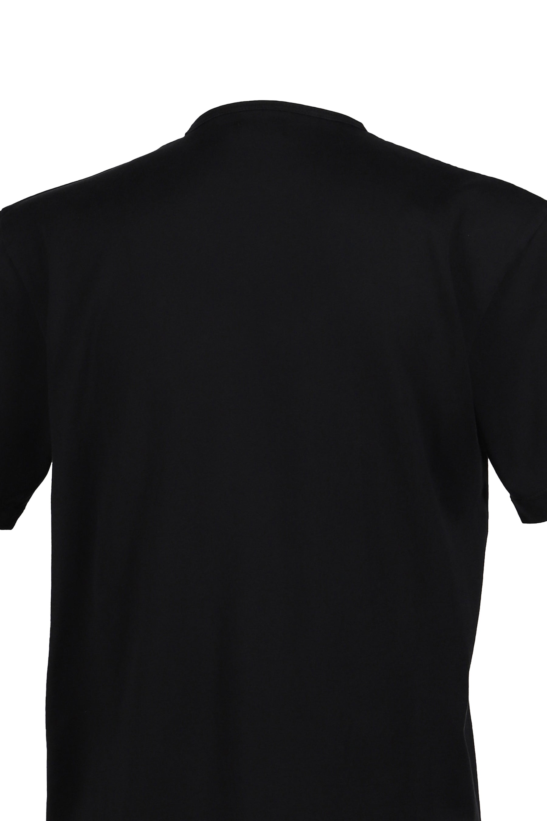 FLOCKED PUP SS TEE / BLACK