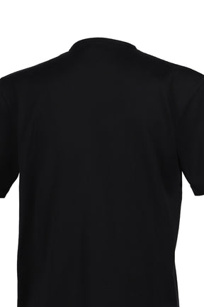 FLOCKED PUP SS TEE / BLACK