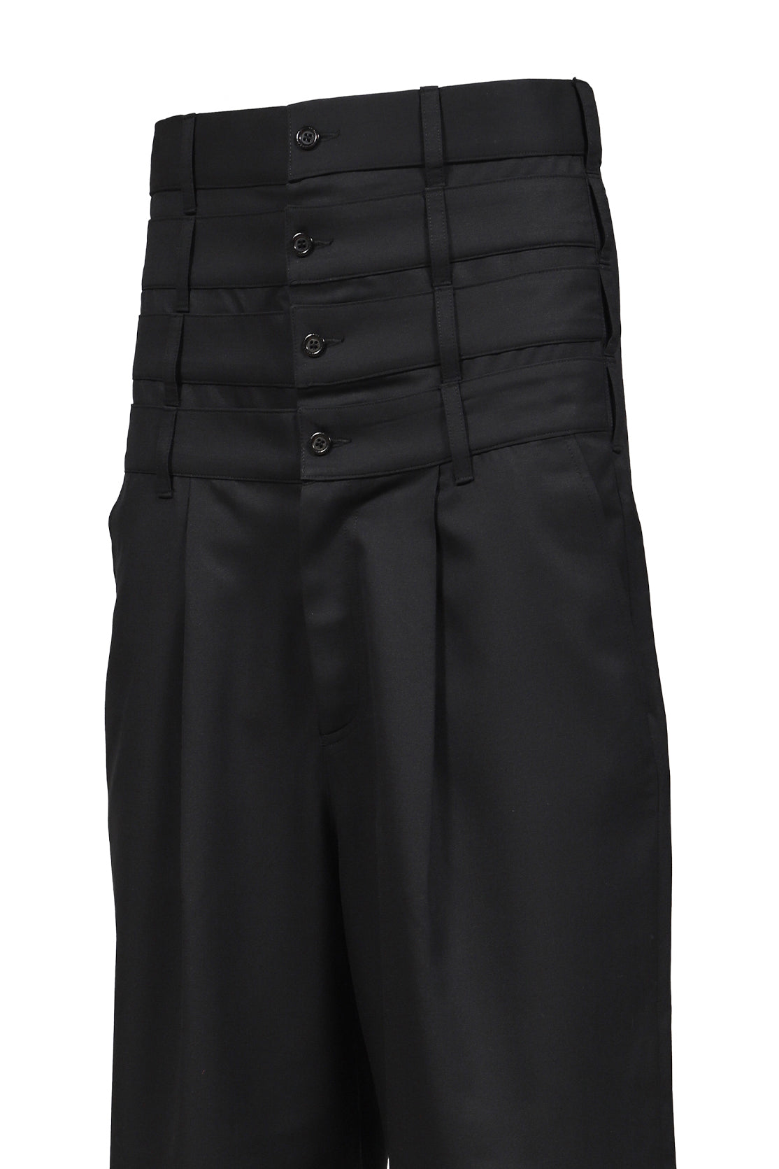 4 WAIST TAILORED TROUSERS / BLK