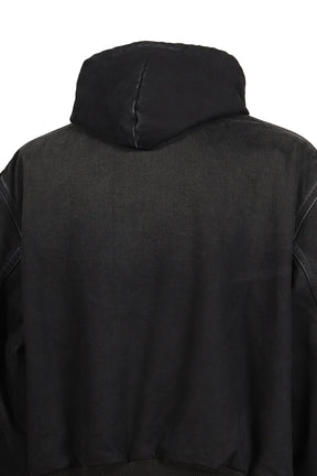 DENIM WORKWEAR BOMBER JACKET / BLK
