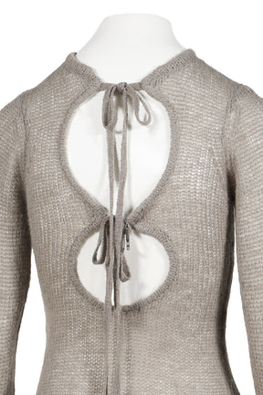 BEAM CARDIGAN  / DARK STONE