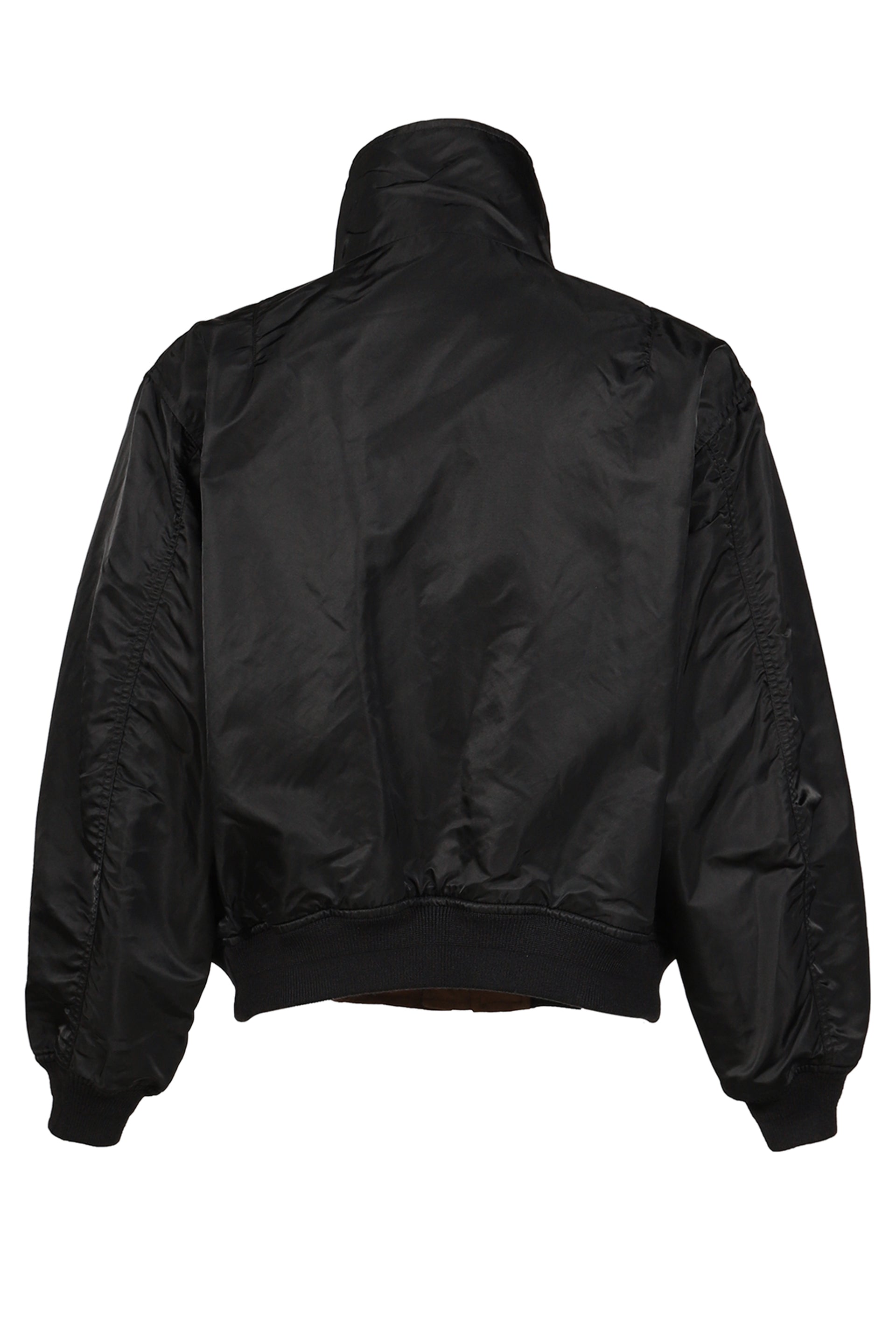 NYLON TWILL REVERSIBLE BLOUSON / BLK