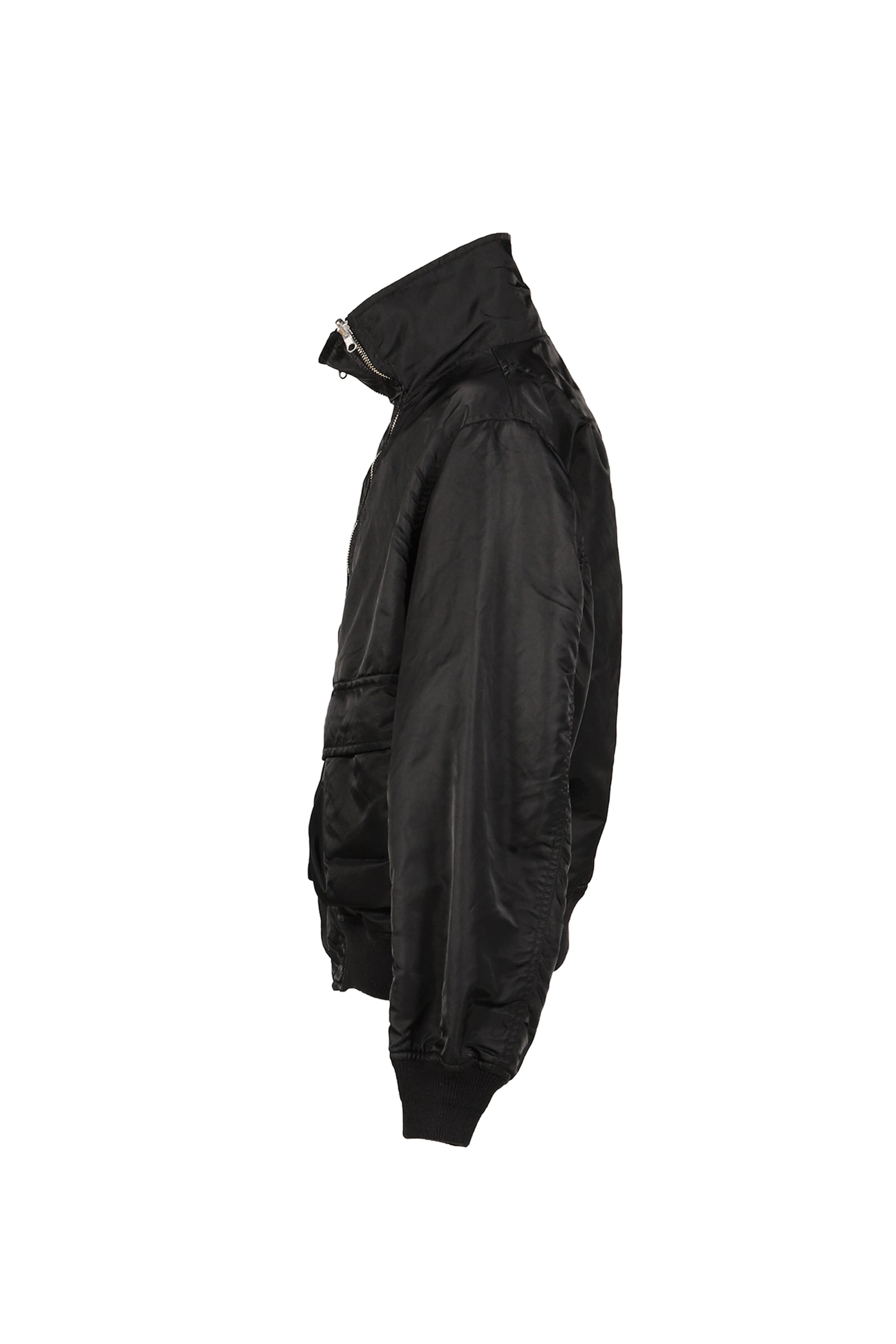 NYLON TWILL REVERSIBLE BLOUSON / BLK