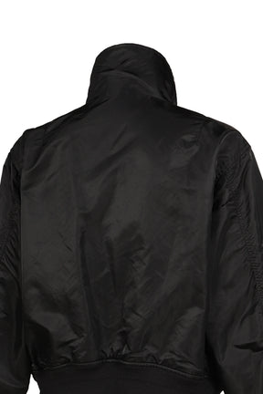 NYLON TWILL REVERSIBLE BLOUSON / BLK