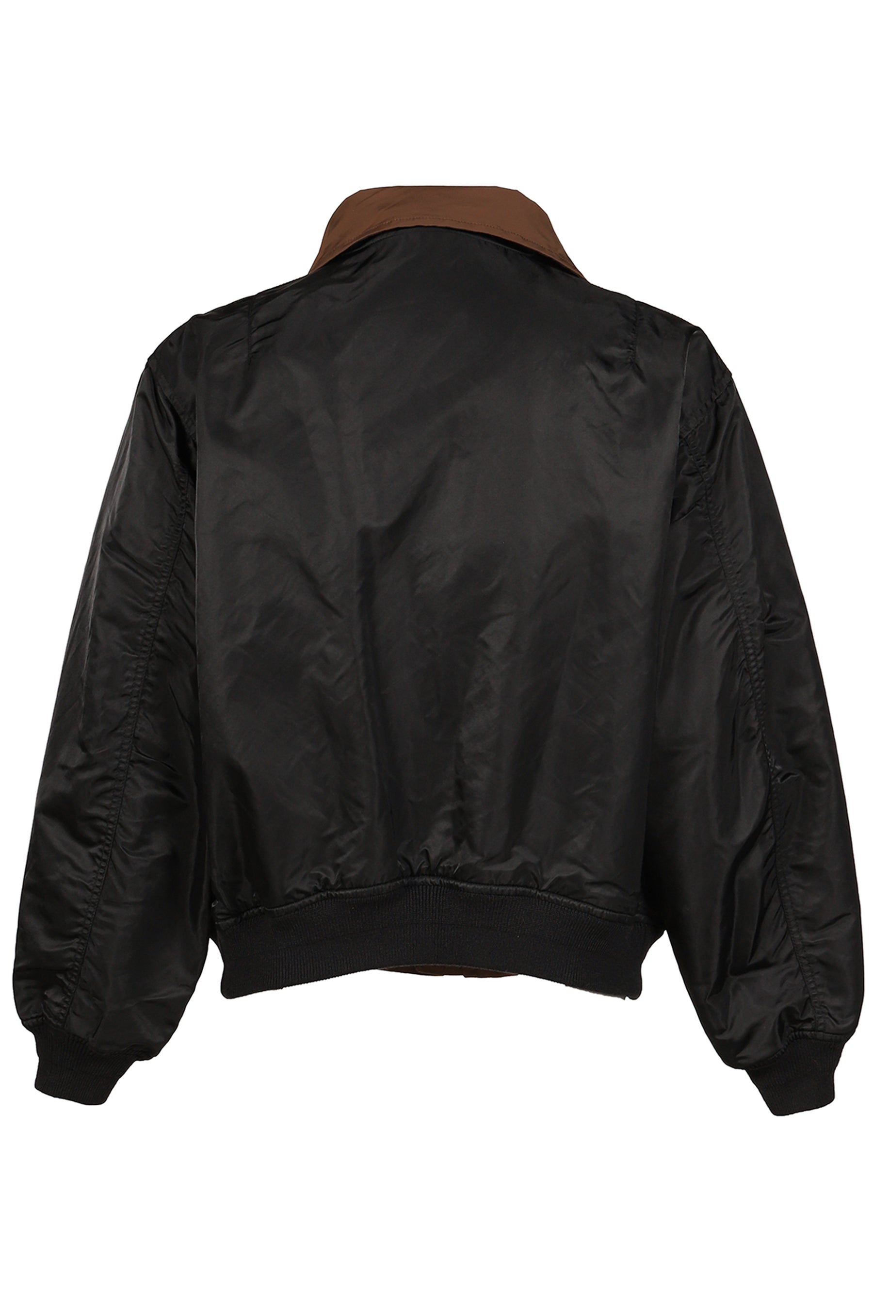 NYLON TWILL REVERSIBLE BLOUSON / BLK