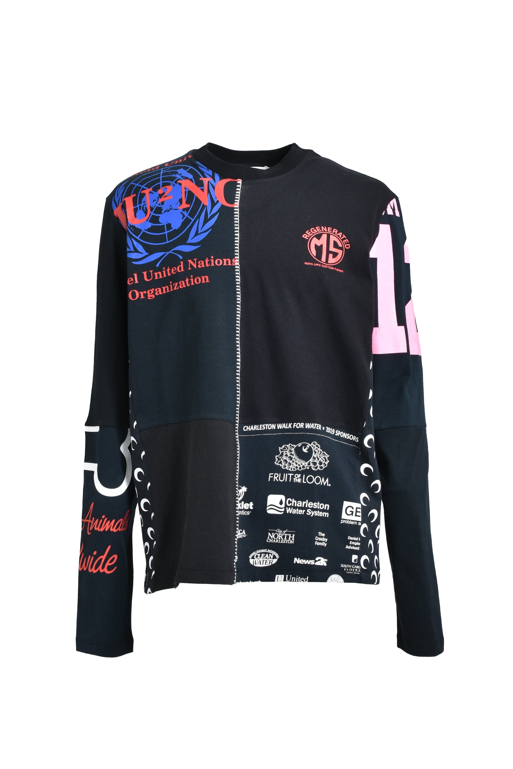 Marine Serre マリーン セル SS25 REGENERATED GRAPHIC T-SHIRTS LONG 
