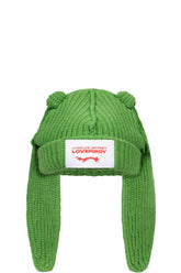 CHUNKY RABBIT BEANIE / GREEN