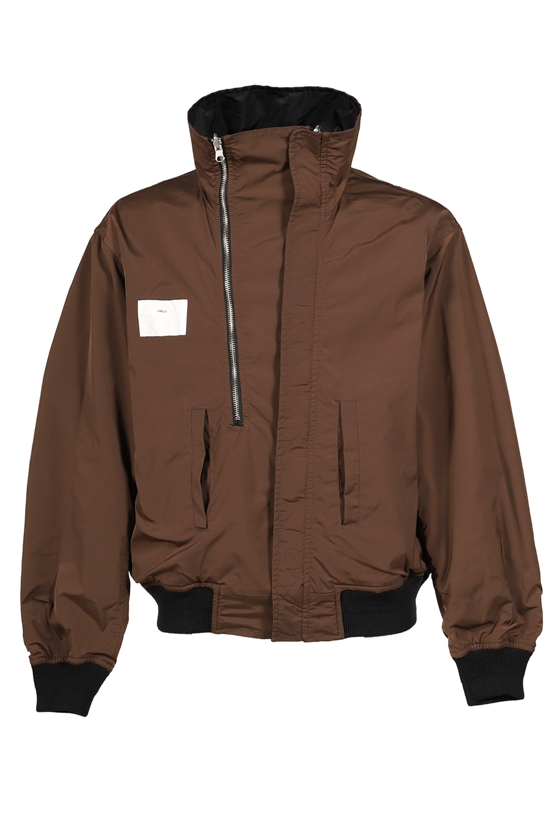 NYLON TWILL REVERSIBLE BLOUSON / BLK