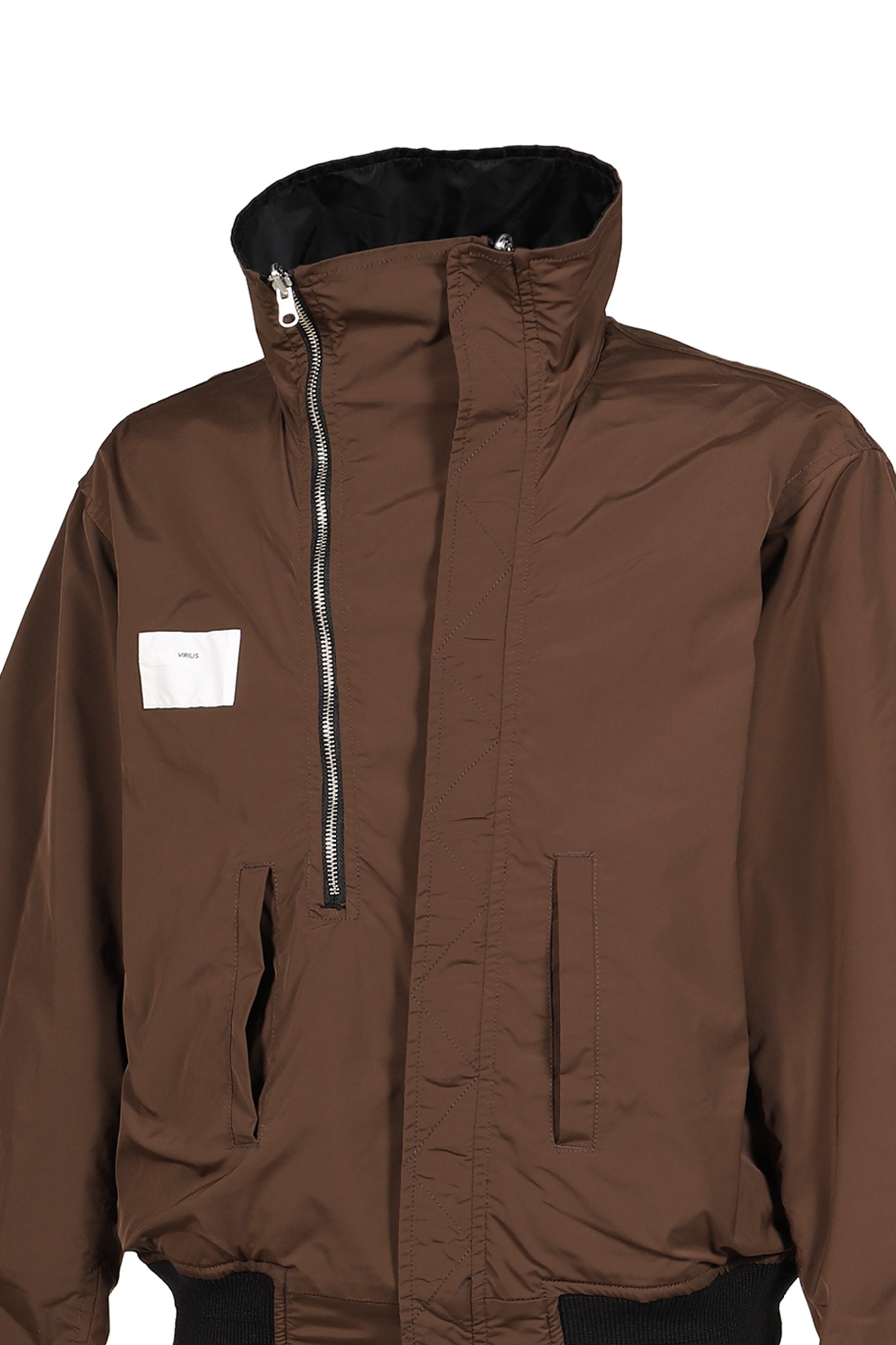NYLON TWILL REVERSIBLE BLOUSON / BLK