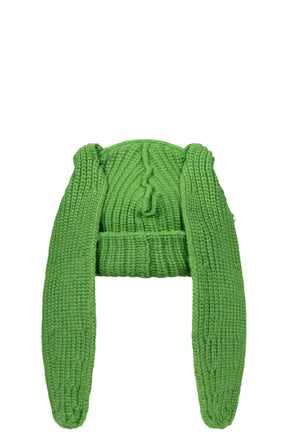 CHUNKY RABBIT BEANIE / GREEN