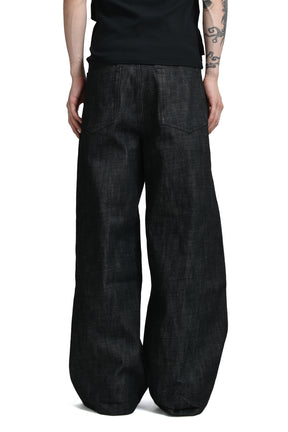 NO/FAITH STUDIOS SS26 RAW DENIM JAPANESE LOOSE FIT / BLK - NUBIAN