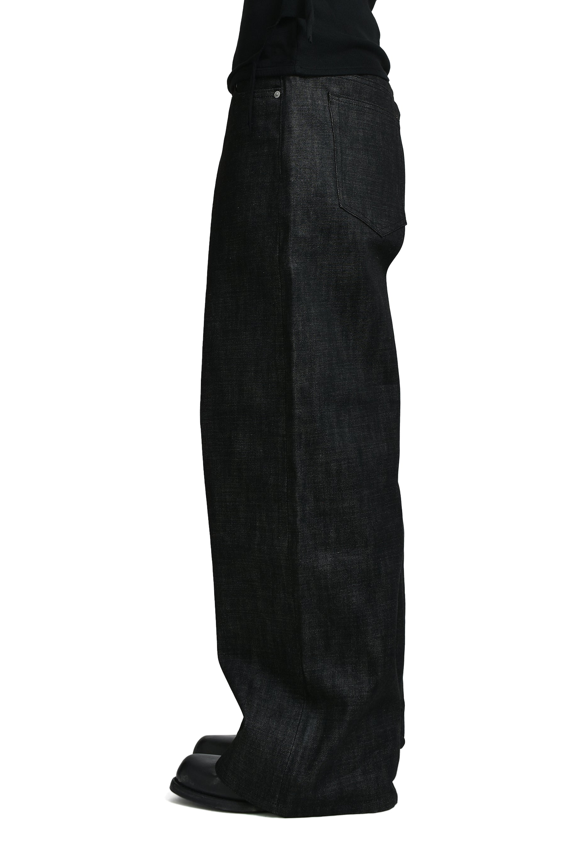 NO/FAITH STUDIOS SS26 RAW DENIM JAPANESE LOOSE FIT / BLK - NUBIAN