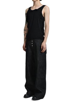 RAW DENIM JAPANESE LOOSE FIT / BLK