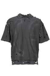 FRAT COLLARED MUSCLE T-SHIRT / WARM WARM BRUISE