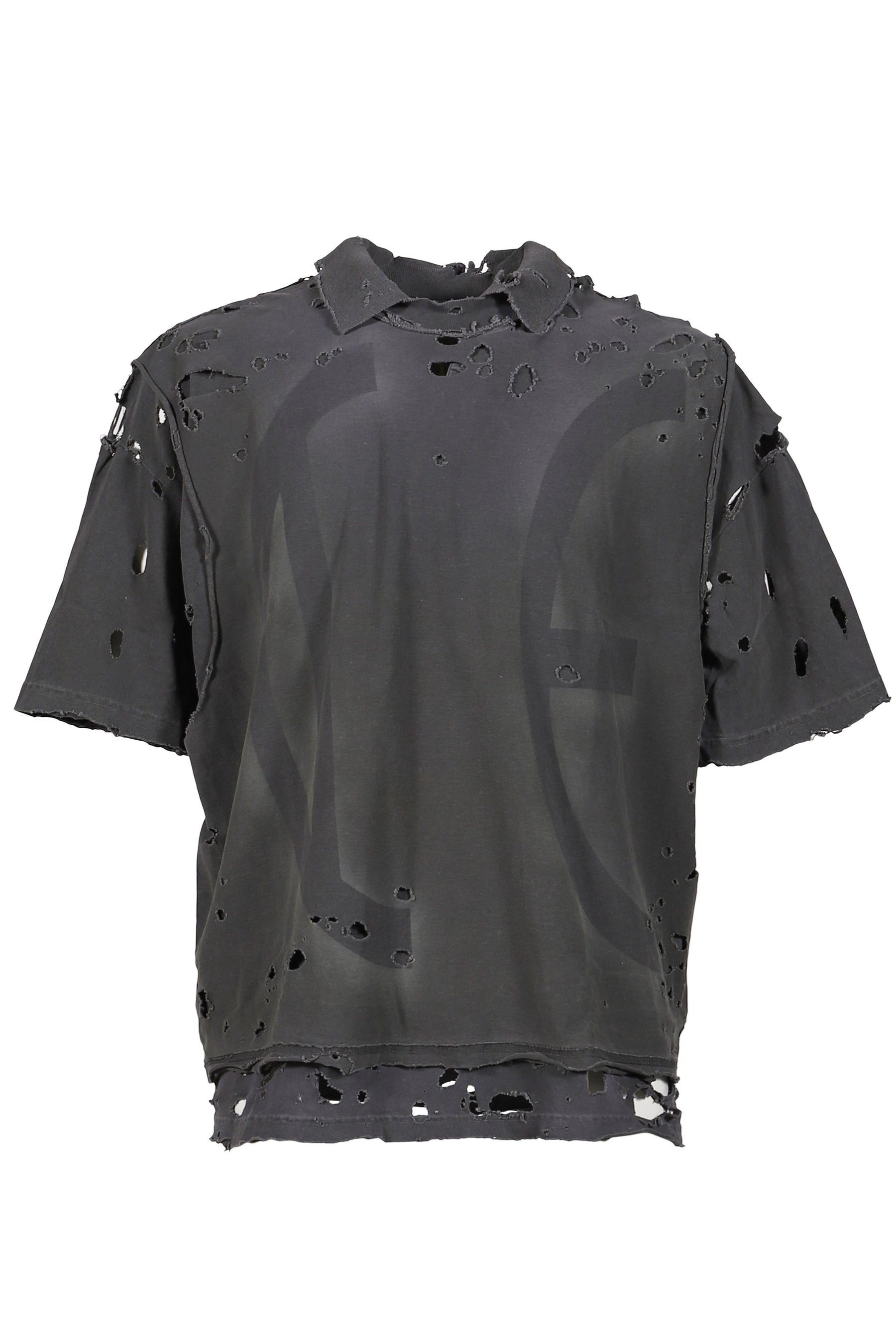 FRAT COLLARED MUSCLE T-SHIRT / WARM WARM BRUISE