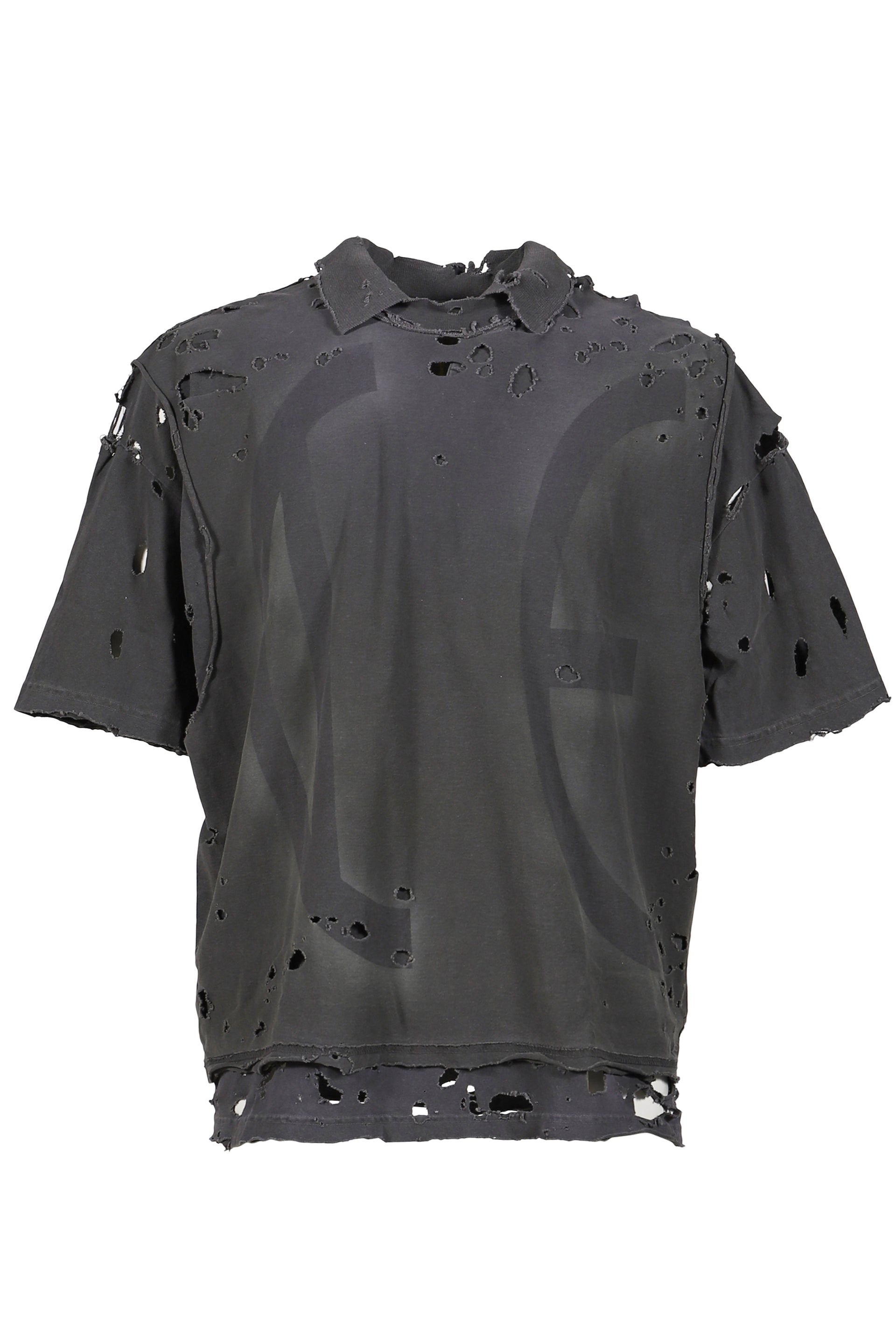 FRAT COLLARED MUSCLE T-SHIRT / WARM WARM BRUISE