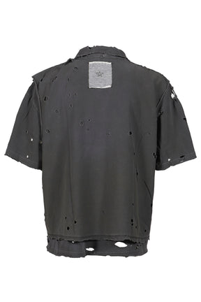 FRAT COLLARED MUSCLE T-SHIRT / WARM WARM BRUISE