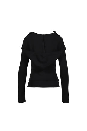 SOFT COWL HOOD T / BLK