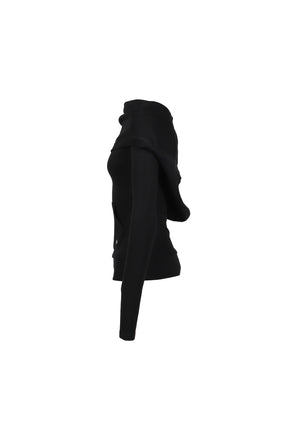 SOFT COWL HOOD T / BLK