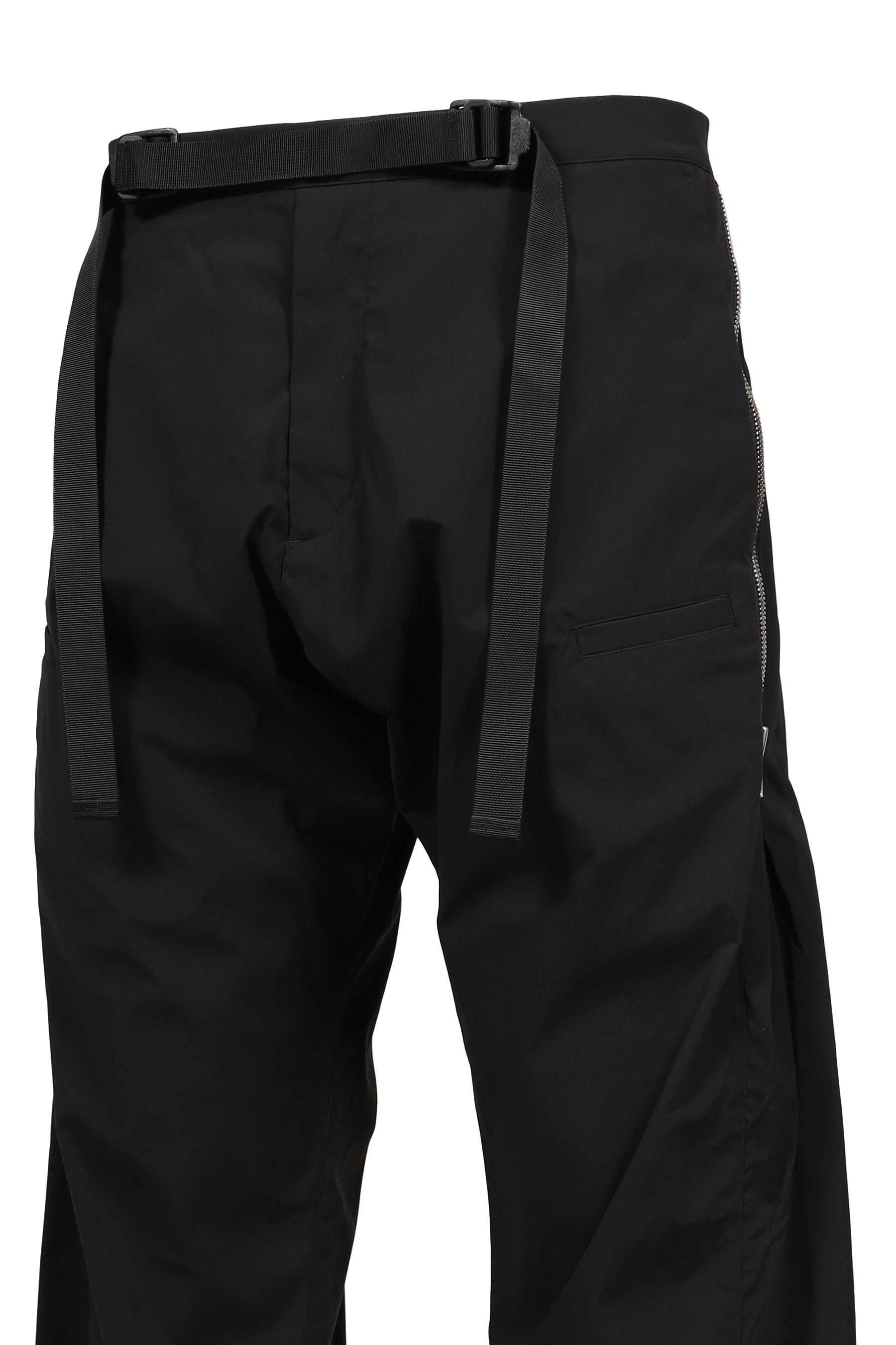 PLEATED WIDE PANTS / BLK