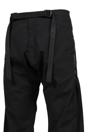 PLEATED WIDE PANTS / BLK