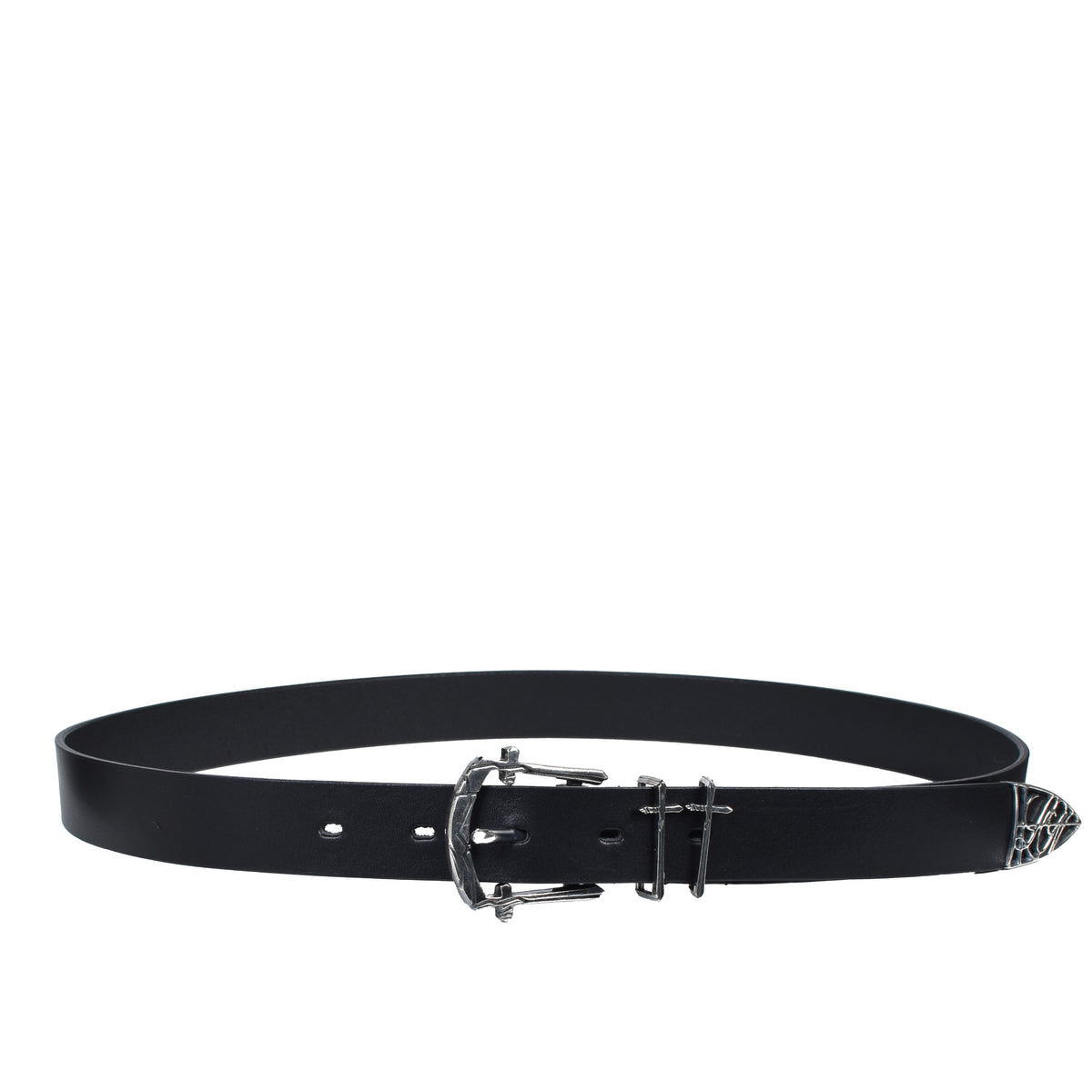 LAST NEST ラストネスト SS26 CRACKED CROSS BELT / BLK - NUBIAN ヌビアン