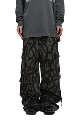 MINUS TRIBAL CAMOUFLAGE SLASH SEAM HBT CARGO / BLK