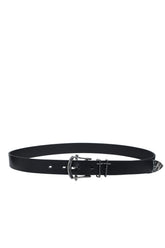 CRACKED CROSS BELT / BLK