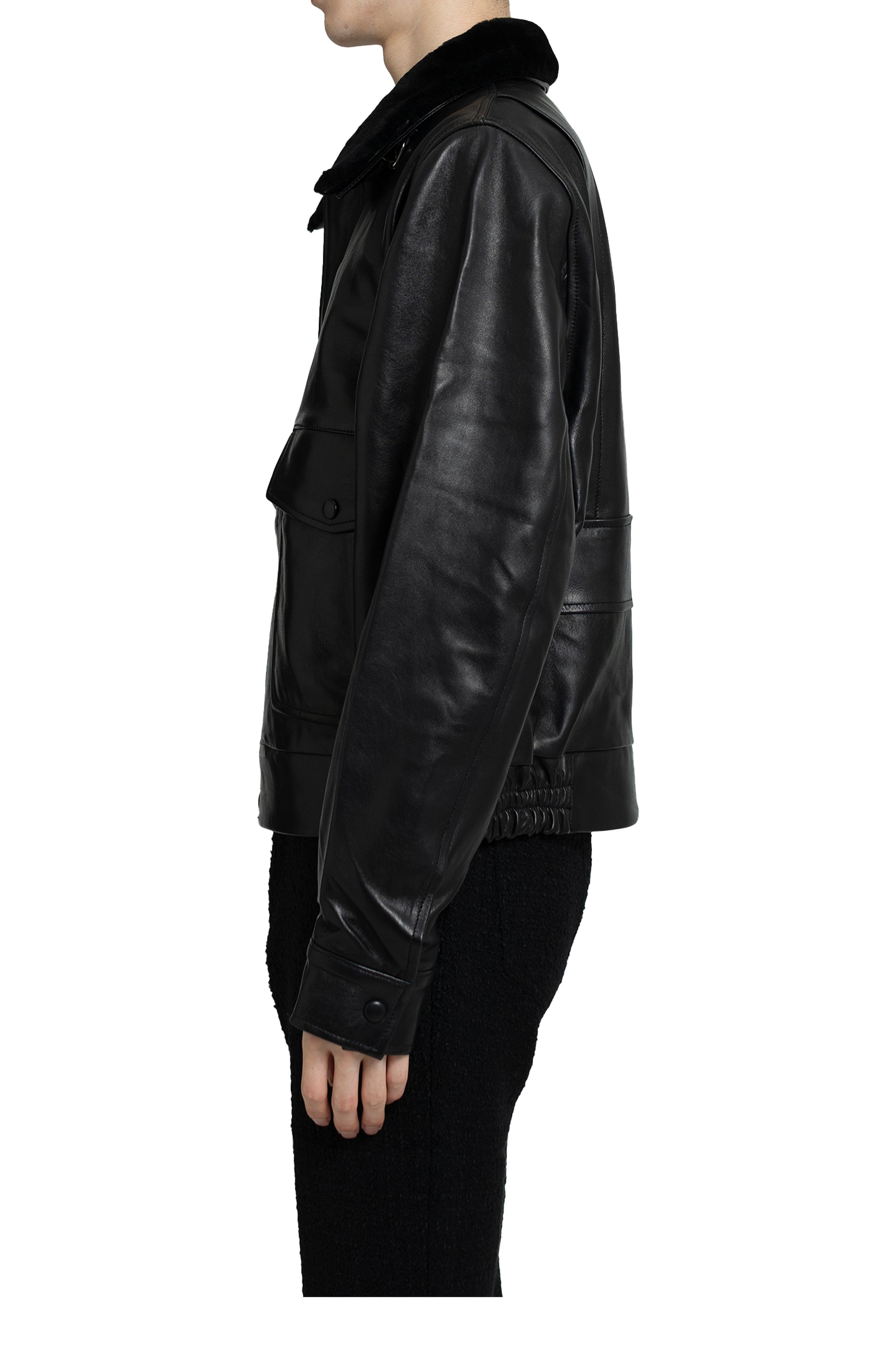 ジャケット・アウター SOE Leather Flight jacket Genuine Leather Flight Bomber Jacket - Classic Style with