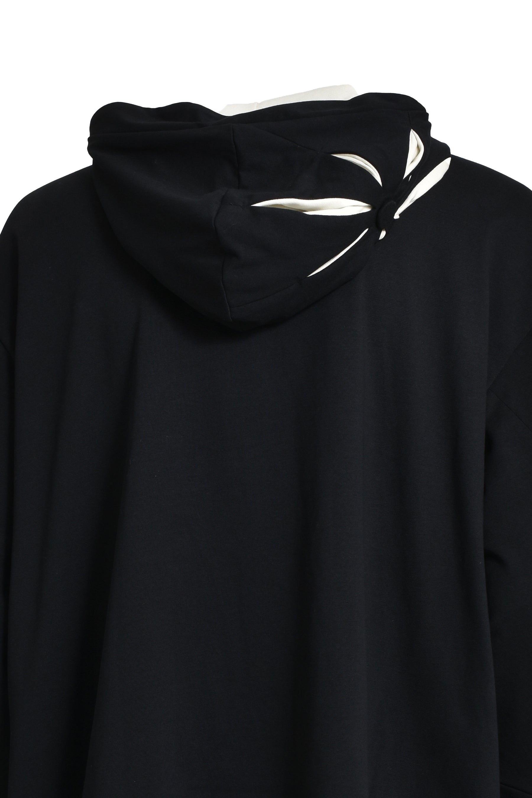 ORIGAMI LONG HOODIE / BLK