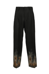 doublet MUD-HAND-PAINTED TAILORED TROUSER / BLK